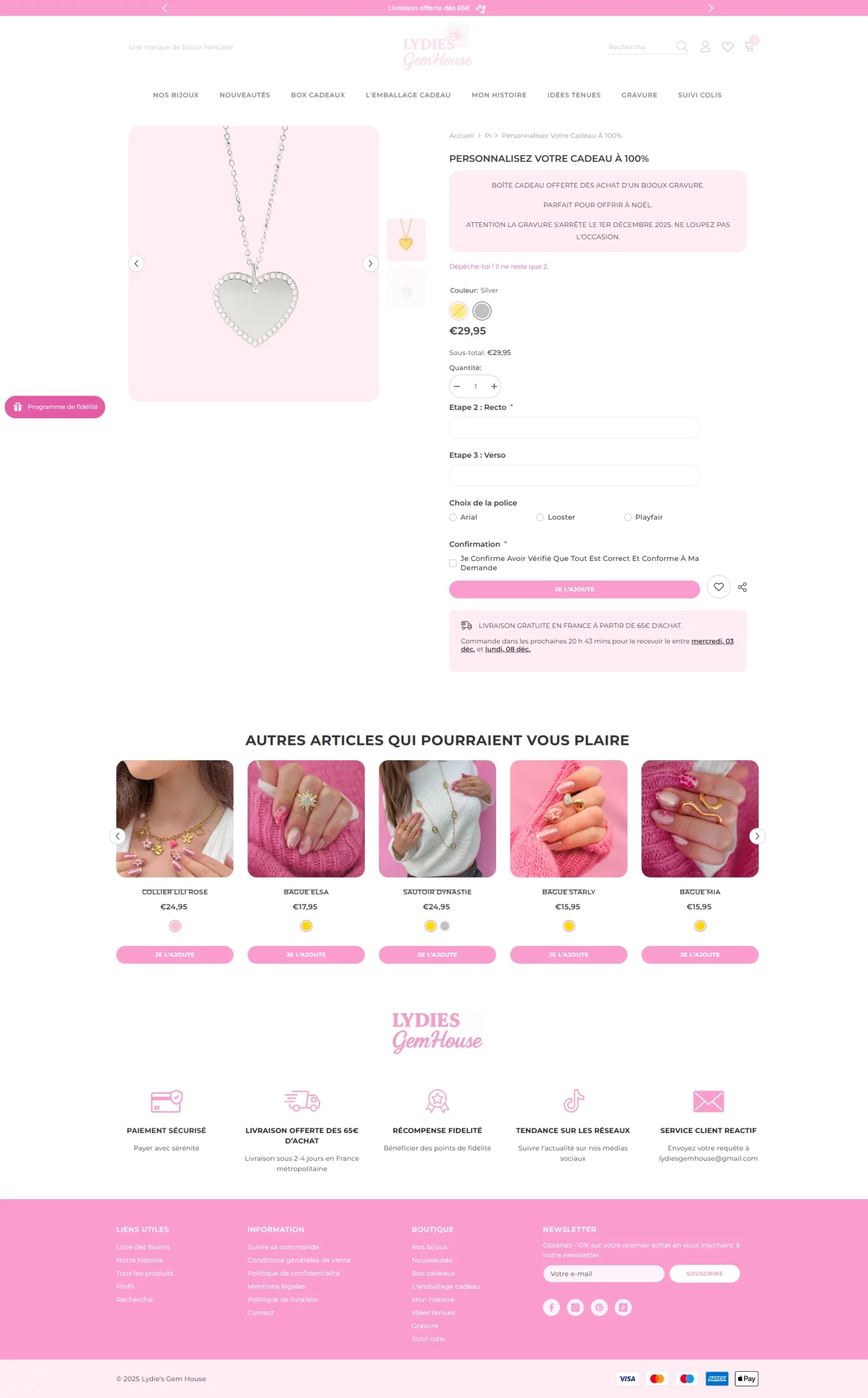 Produit gravure capture